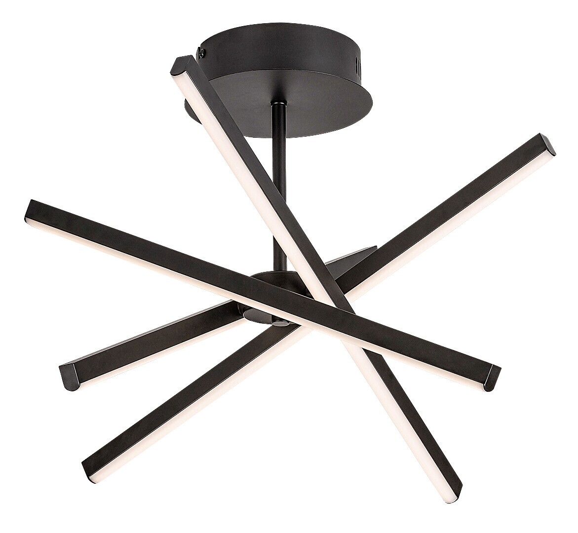 Rabalux Čierne stropné LED svietidlo Matilde 490mm 30W 71270