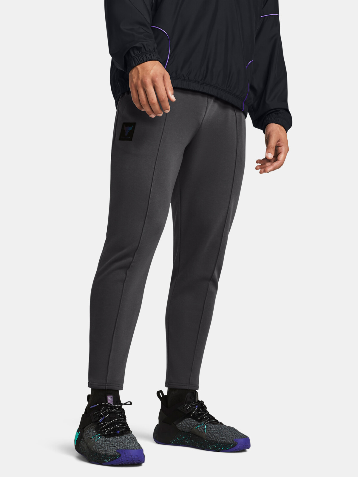 Tmavosivé športové nohavice Under Armour Pjt Rock Terry Gym Pnt Q4