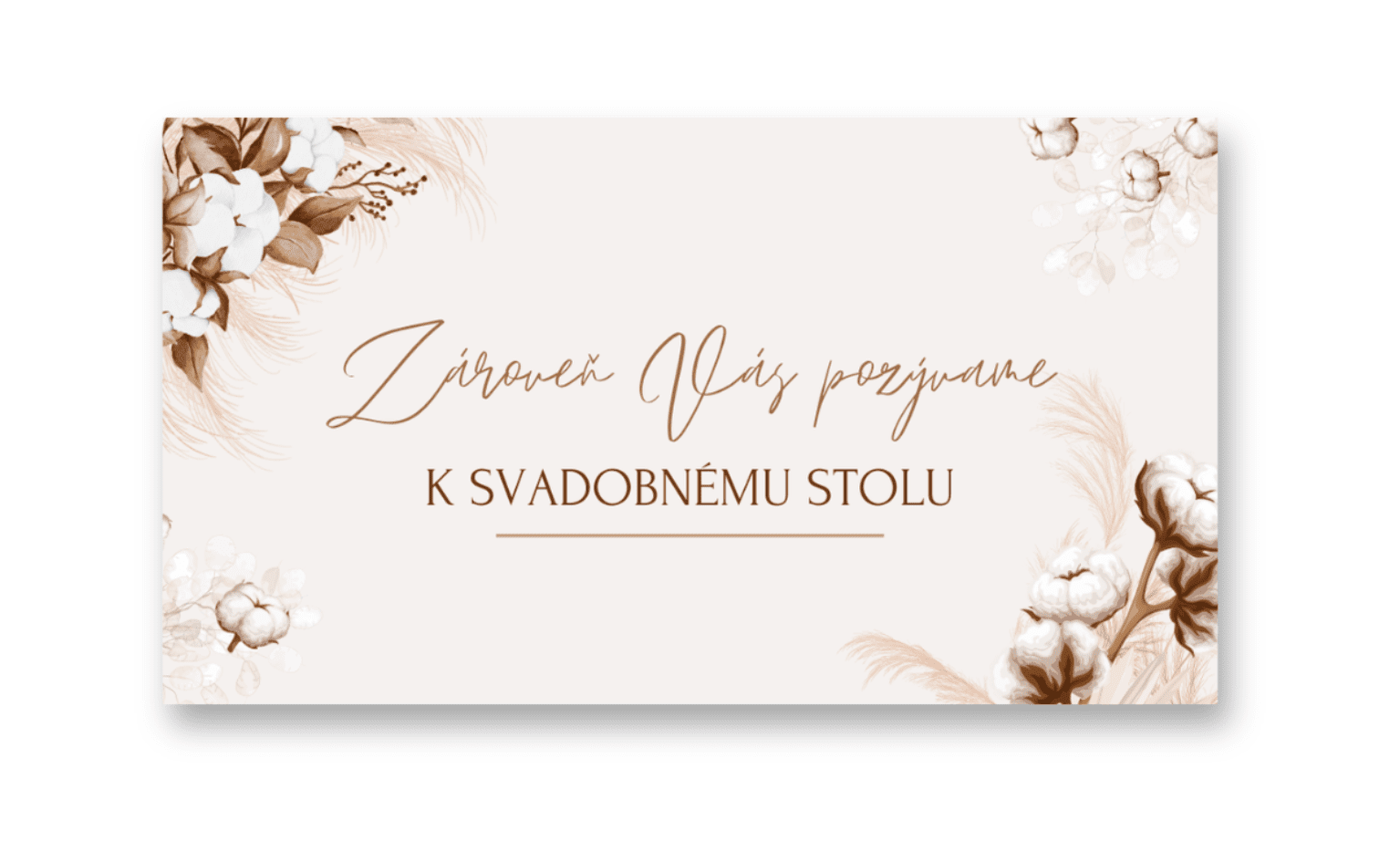 Personal Kartička k stolu - Boho Zvoľte množstvo: od 1 ks do 10 ks