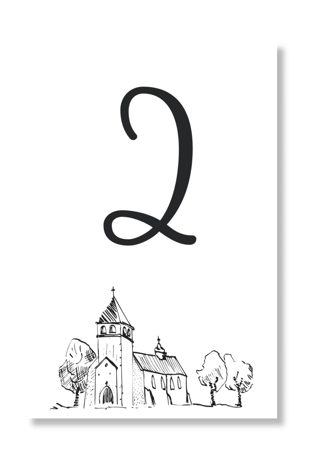 Personal Číslo stola - Sketch Zvoľte množstvo: od 1 ks do 10 ks