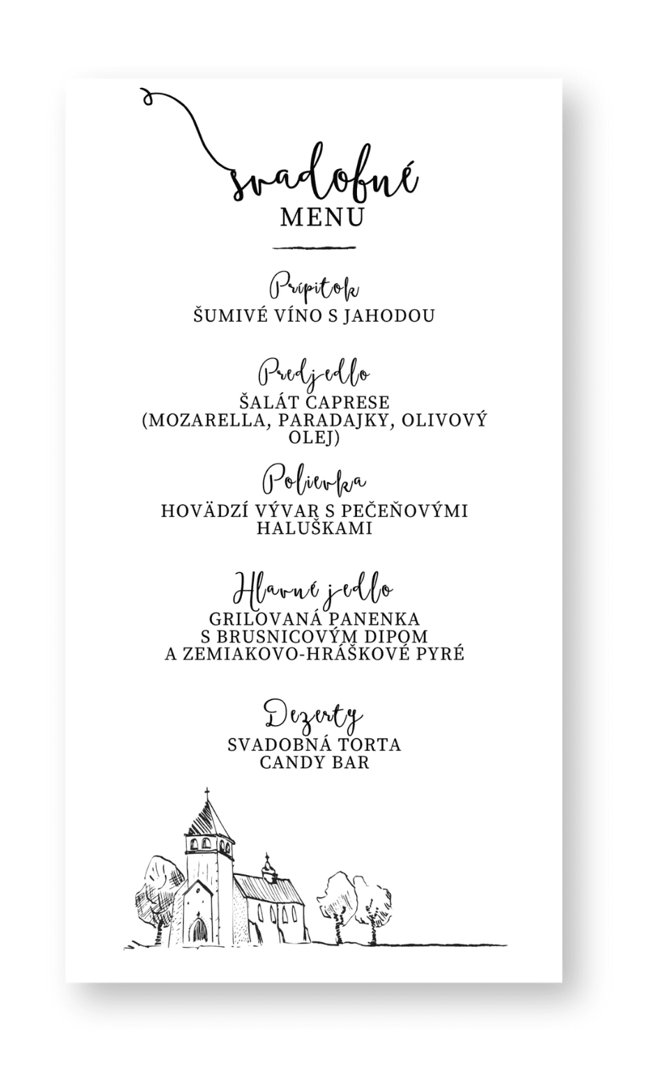 Personal Menu - Sketch Zvoľte množstvo: od 61 ks a viac