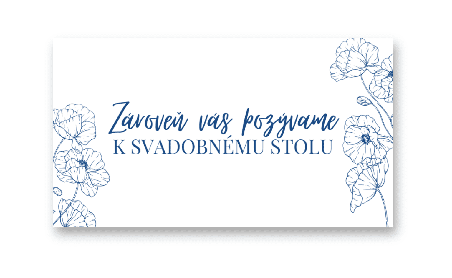 Personal kartička k stolu - Modrotlač Zvoľte množstvo: od 61 ks a viac