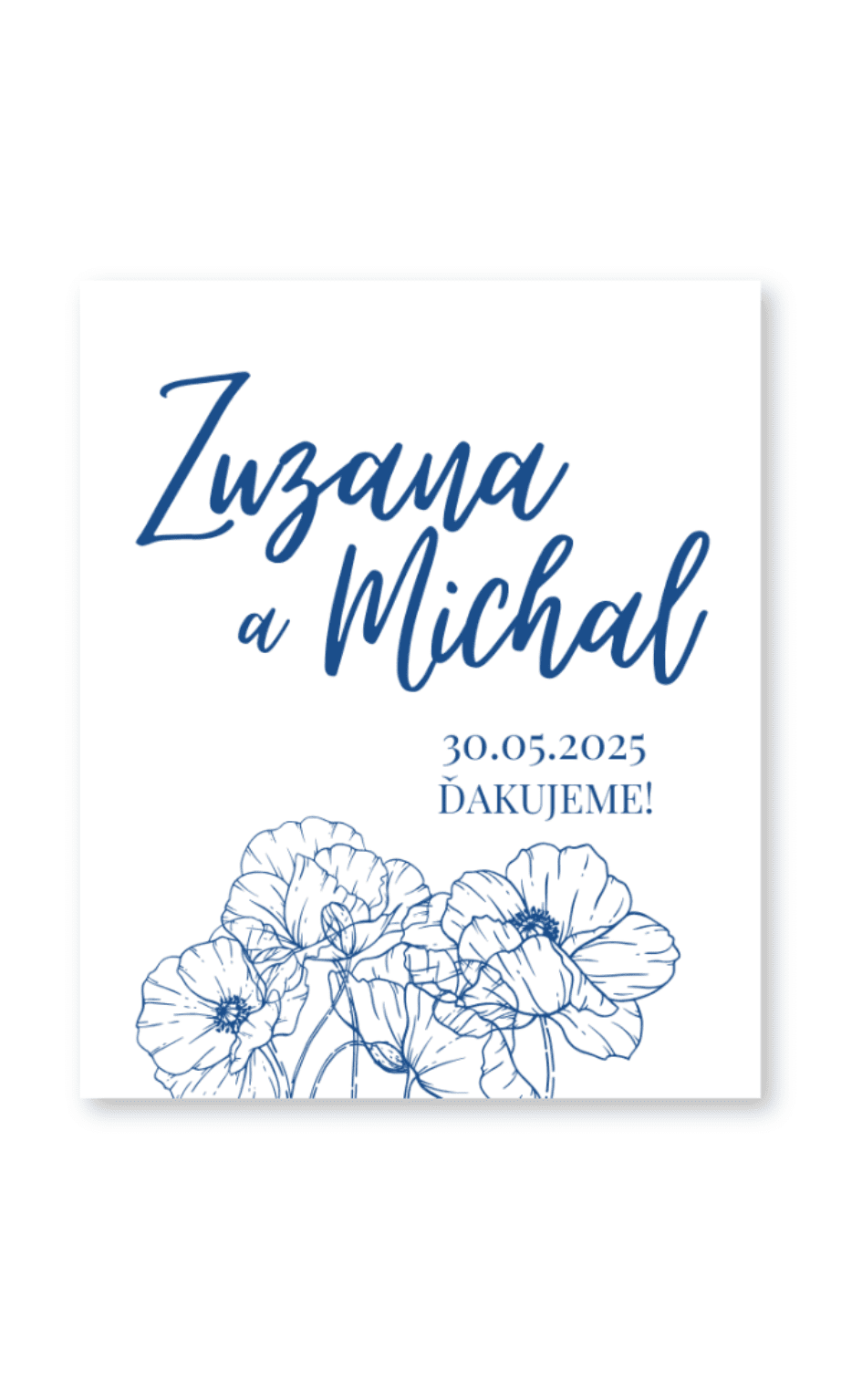 Personal visačka na darček - Modrotlač Zvoľte množstvo: od 41 ks a viac