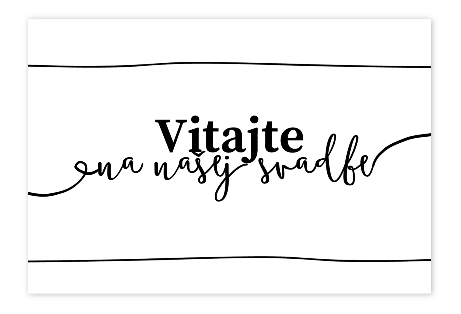 Personal - uvítacia tabuľa - Classic