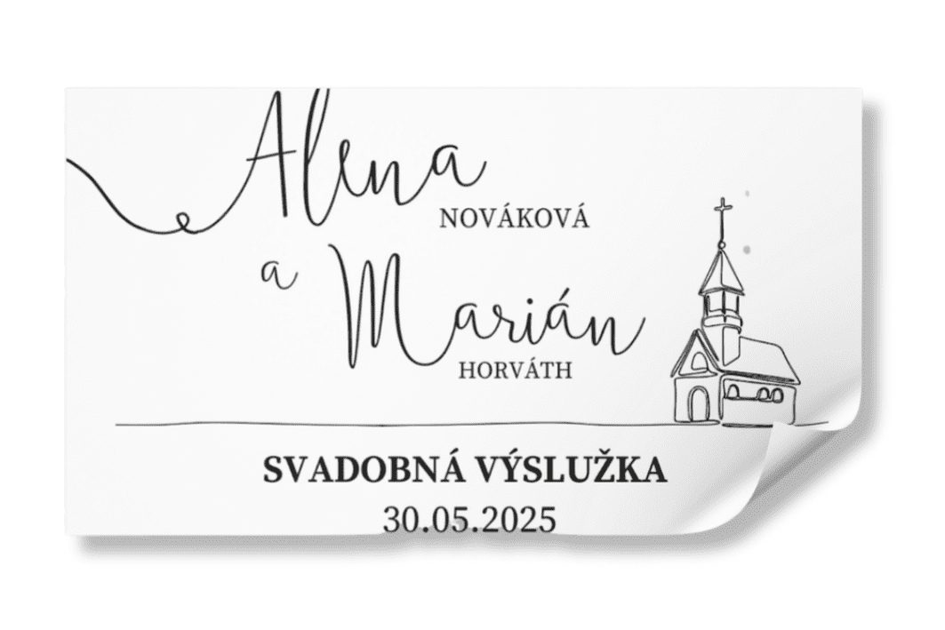 Personal nálepka na výslužku - Classic Zvoľte množstvo: od 41 ks a viac