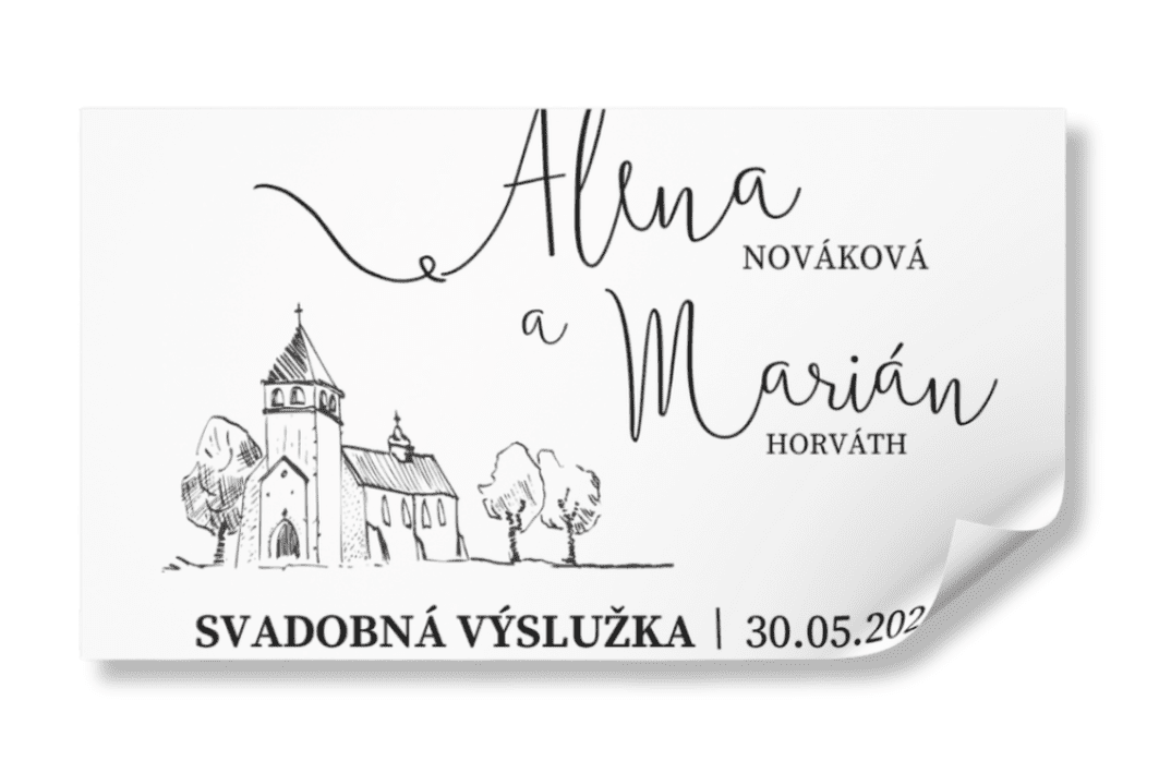 Personal Nálepka na výslužku - Magnólia Zvoľte množstvo: od 20 do 40 ks