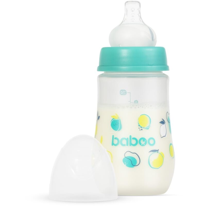 Baboo Anti-colic Feeding Bottle antikoliková fľaša Lagoon Fiesta, 3 m+ 250 ml