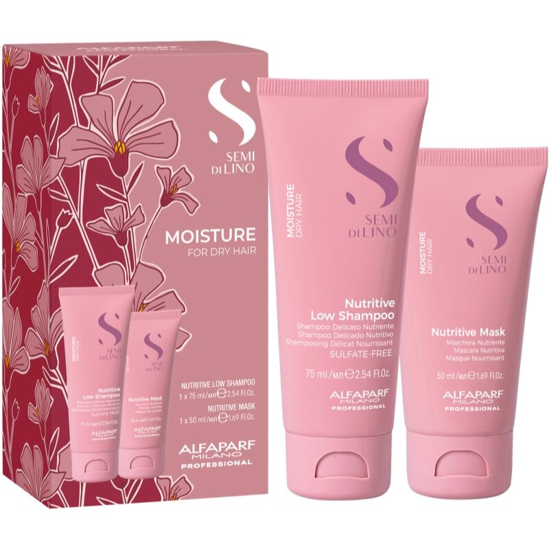 Alfaparf Milano Semi di Lino Moisture Minisize Kit cestovná sada pre intenzívnu hydratáciu