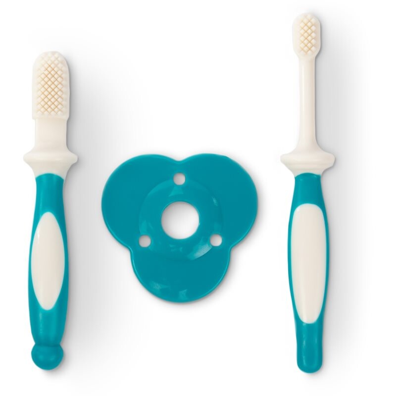 Baboo Toothbrush Set sada zubnej starostlivosti pre bábätká 6-12 m 2 ks
