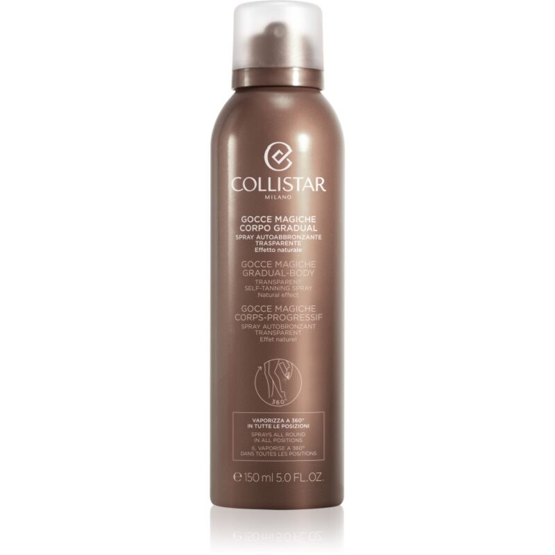 Collistar Gocce Magiche Gradual Body transparentný sprej na opaľovanie 150 ml