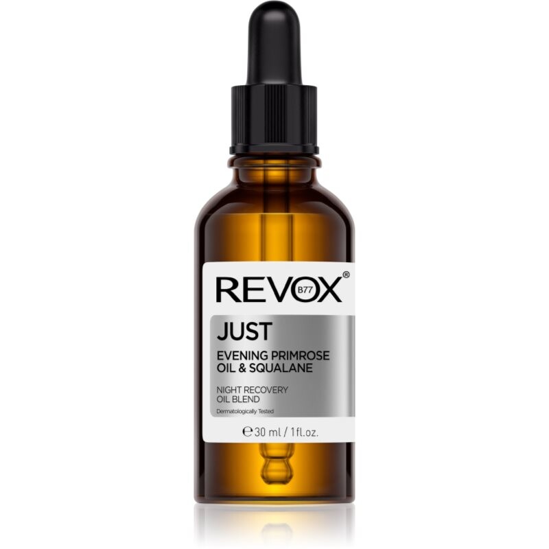 Revox B77 JUST Evening Primrose Oil & Squalane regeneračný nočný olej pre obnovu kožnej bariéry 30 ml