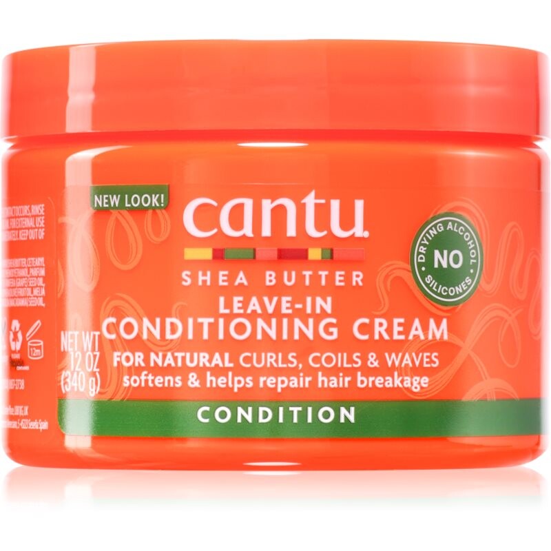 CANTU Shea Butter Leav-In Cond Cream bezoplachový kondicionér pre vlnité a kučeravé vlasy 340 g