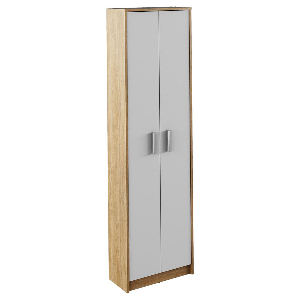 Boxxx PREDSIEŇOVÁ SKRIŇA, sivá, biela, dub sonoma, 60/185/36,6 cm