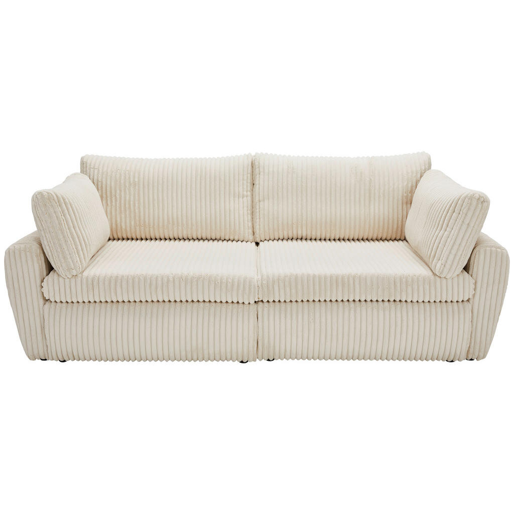 Carryhome ROZKLADACIA POHOVKA, textil, krémová