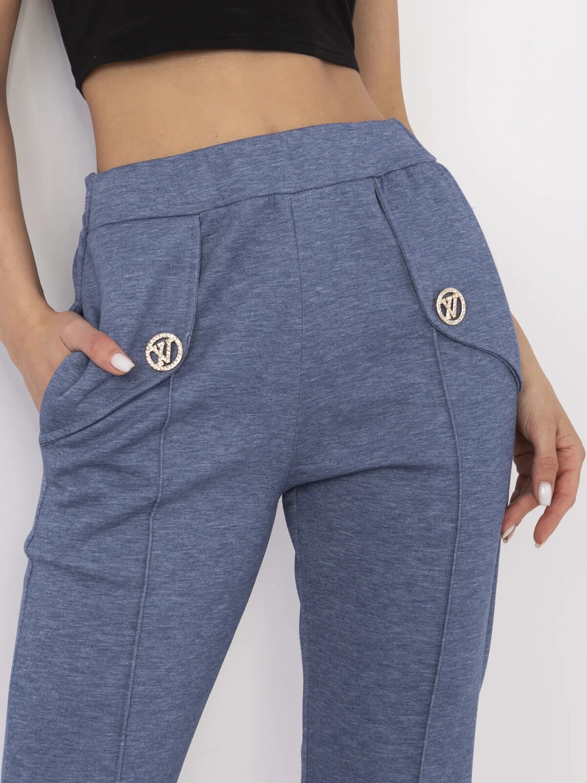 Nohavice DHJ SP 20518.12 tmavomodré jedna velikost