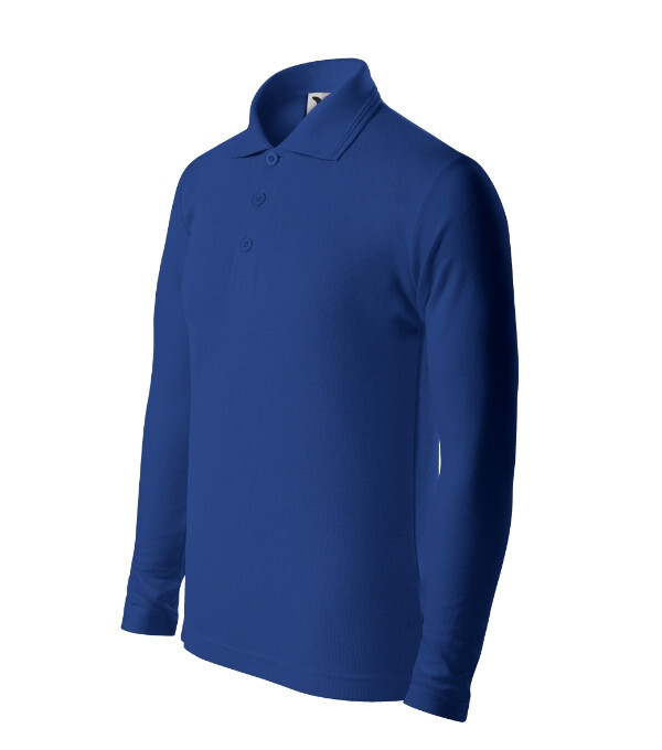 Detská polokošeľa Pique Polo LS kráľovská modrá 122 cm/6 let