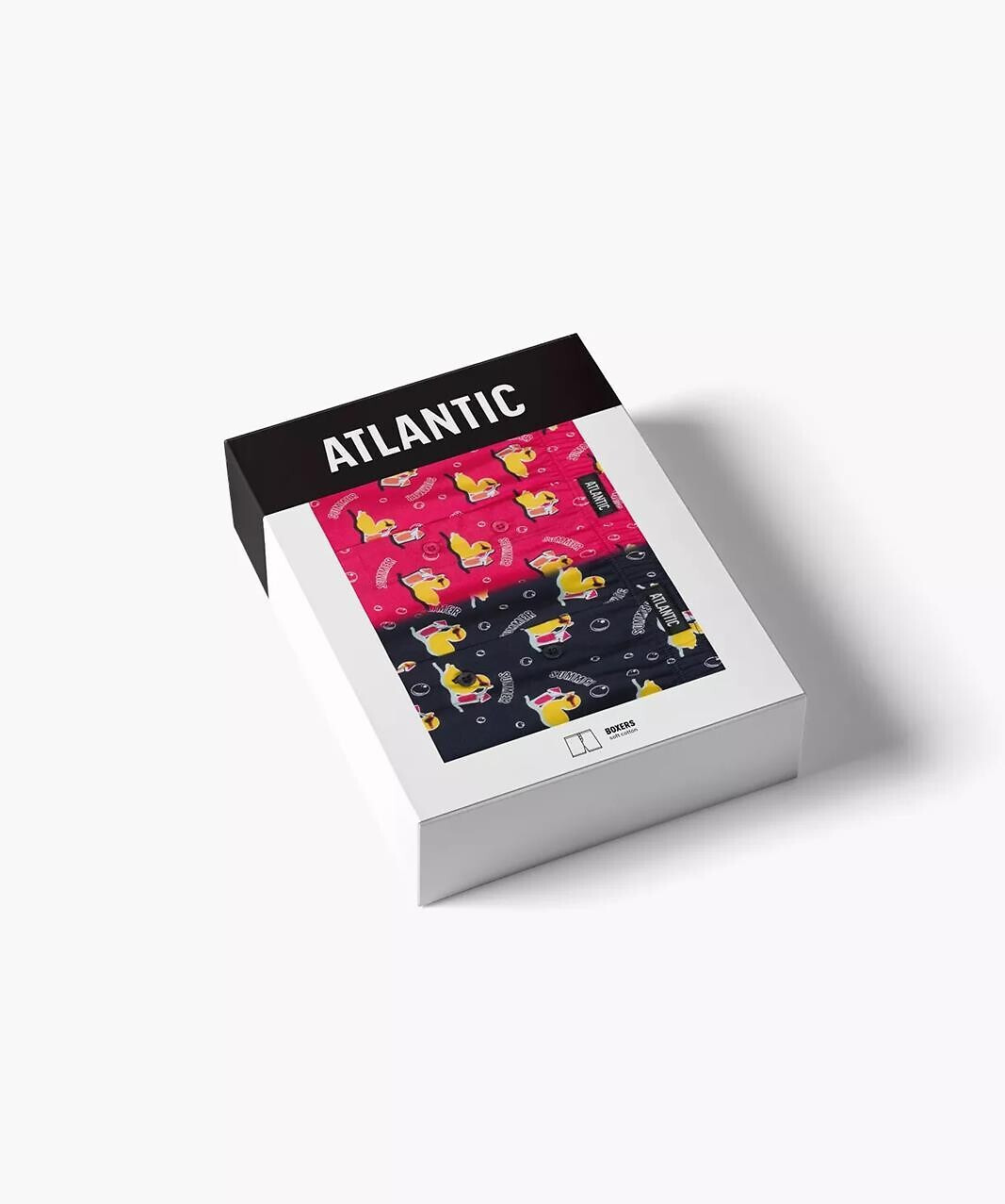 Boxerky Atlantic 2MBH-007 A'2 M-2XL námořnická růžová-navy L