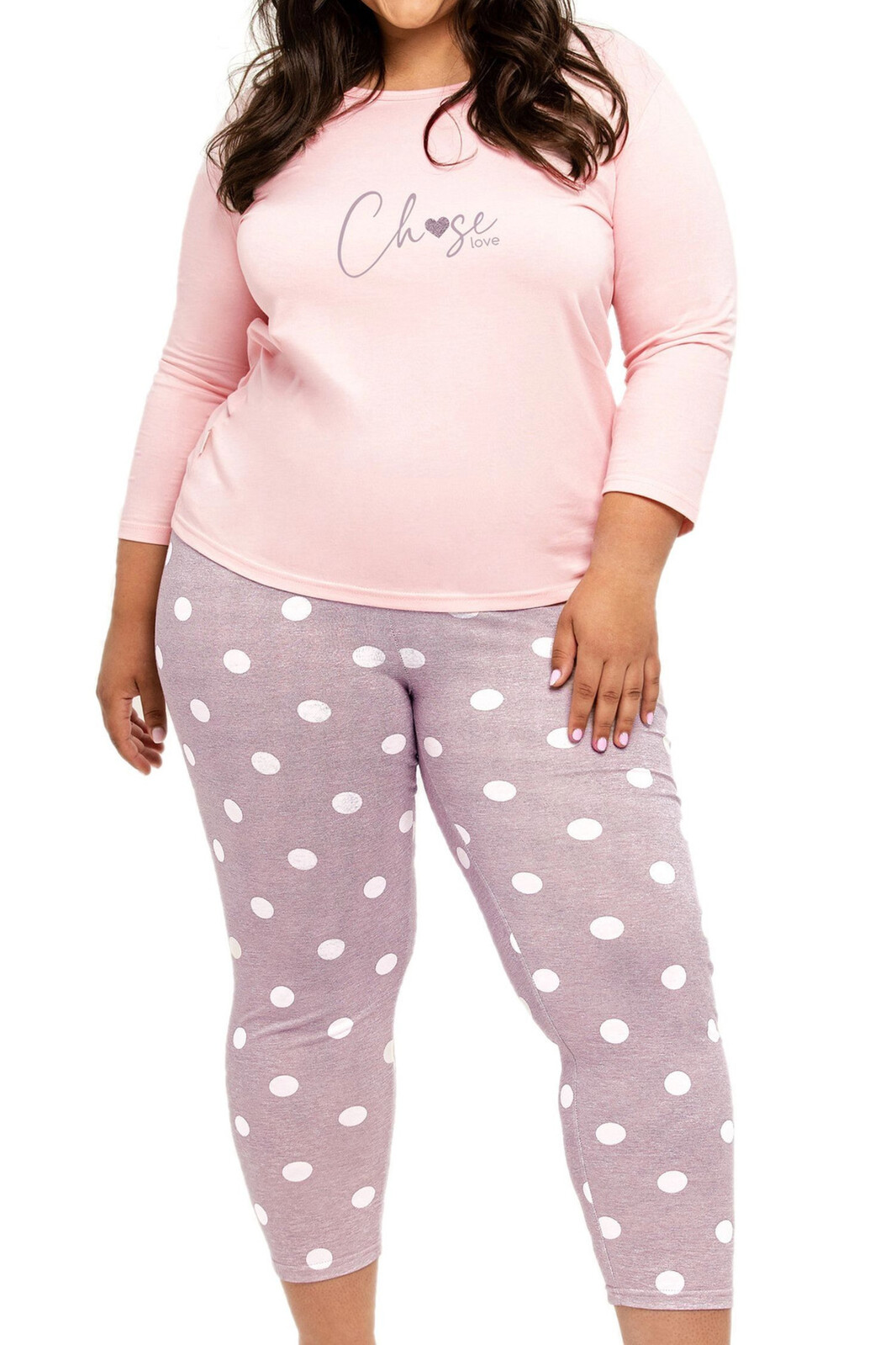 Dámske pyžamo 3268 Libby - TARO Růžová XXL