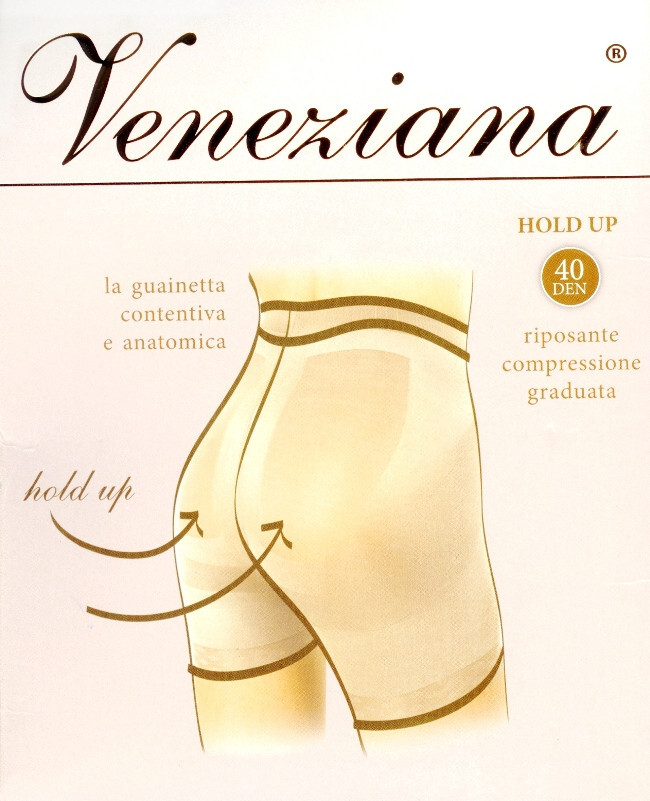 Pančuchy Hold Up 40 - Veneziana visone 3