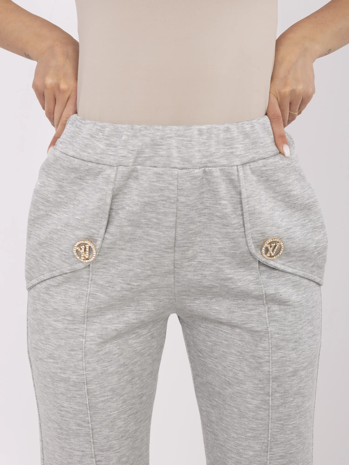 Nohavice DHJ SP 20518.12 sivé jedna velikost