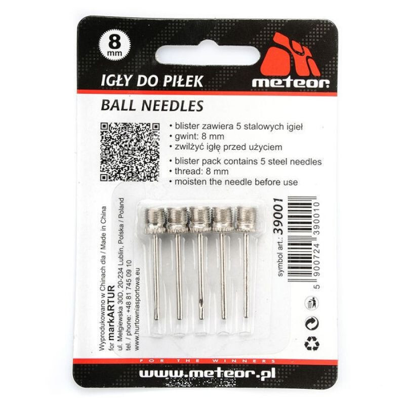 Loptičkové ihly SPORT 8 mm 39001 - Meteor 8 stříbrná
