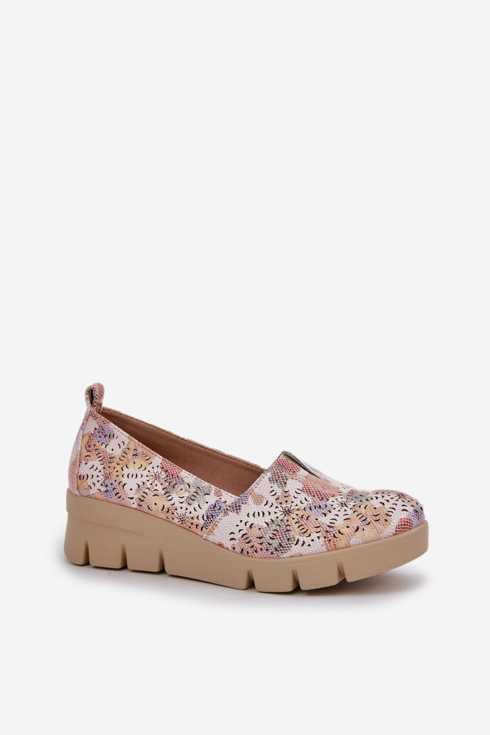 Dámske poltopánky RMR23109D-7 Beige mix - Jezzi 38 béžová-mix barev