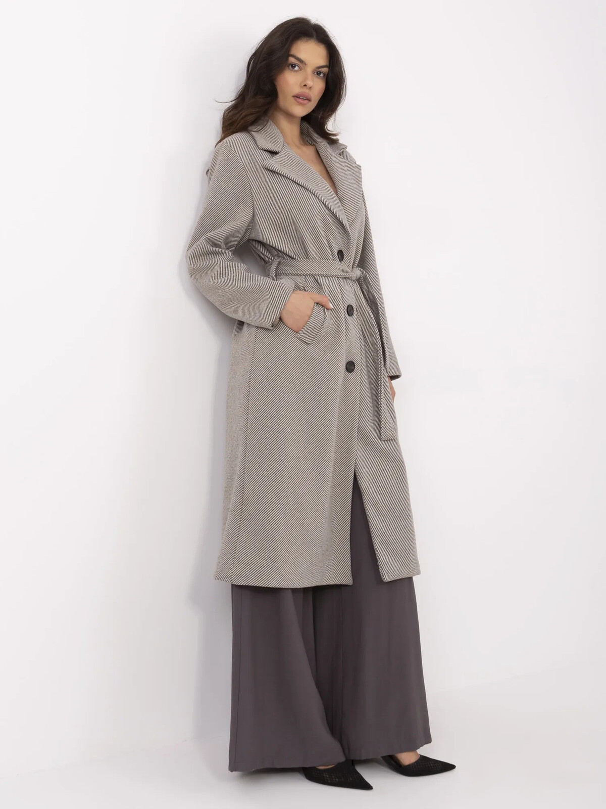 Kabát MO CZ 1804.00 sivo-béžový jedna velikost