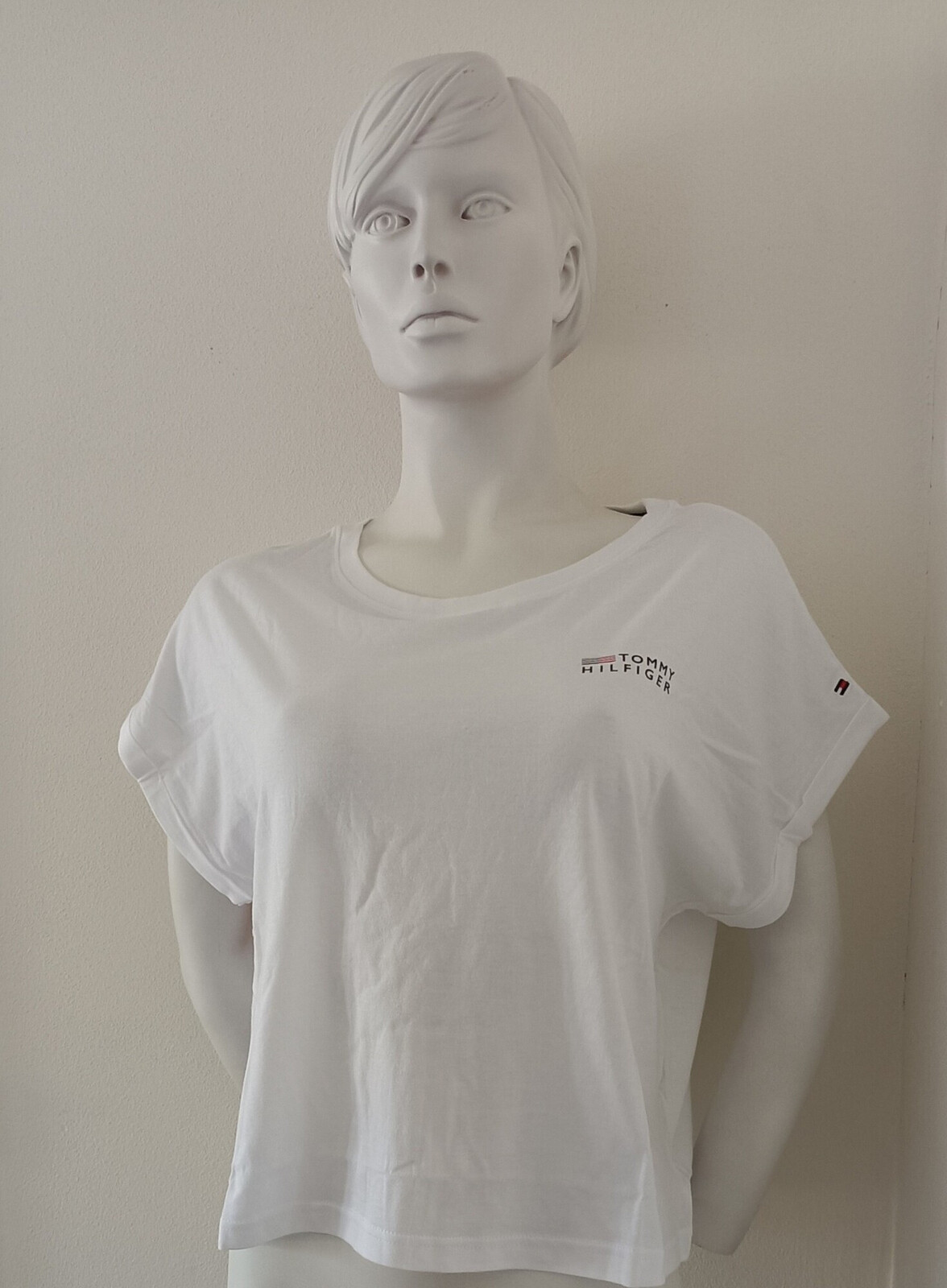 Dámske tričko UW0UW03632 YBR white - Tommy Hilfiger XS