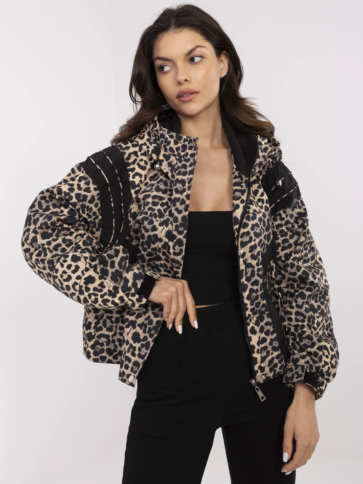 MBM KR bunda SC25 111S.75 čierna a béžová jedna velikost