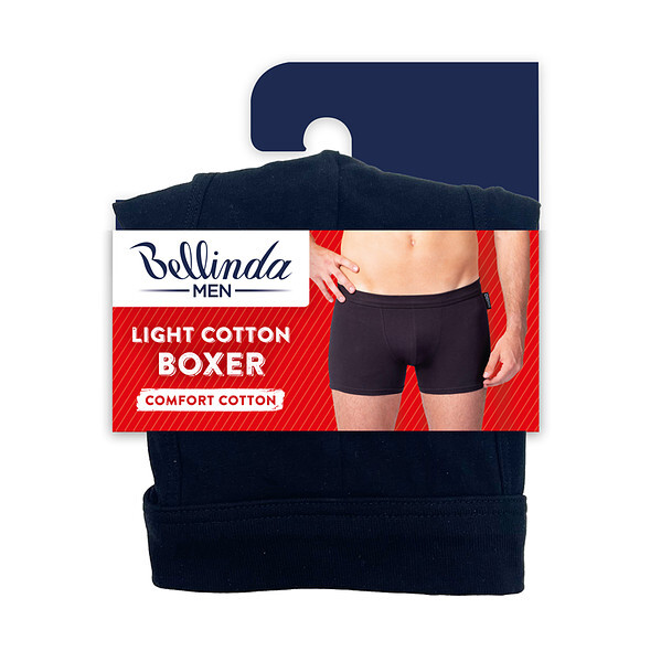 Pánske boxerky LIGHT COTTON BOXER - BELLINDA - Black M