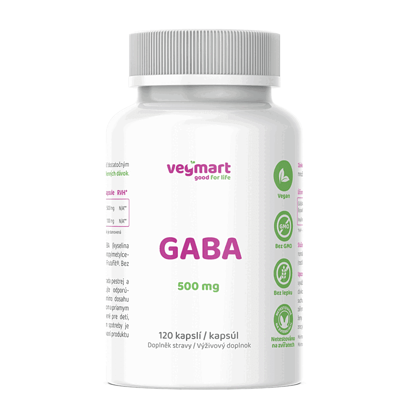 VEGMART Gaba 500 mg 120 kapsúl