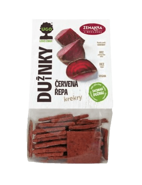 ZEMANKA UGO Slané krekry s dužinou z červenej repy 100 g