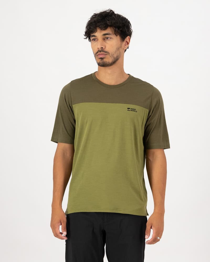 Pánske cyklistické tričko Mons Royal Diversion Merino Bike Jersey Short Sleeve