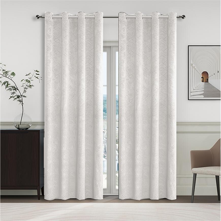 Záves na krúžkoch YC11937/280G/01/140x250 cm krémový