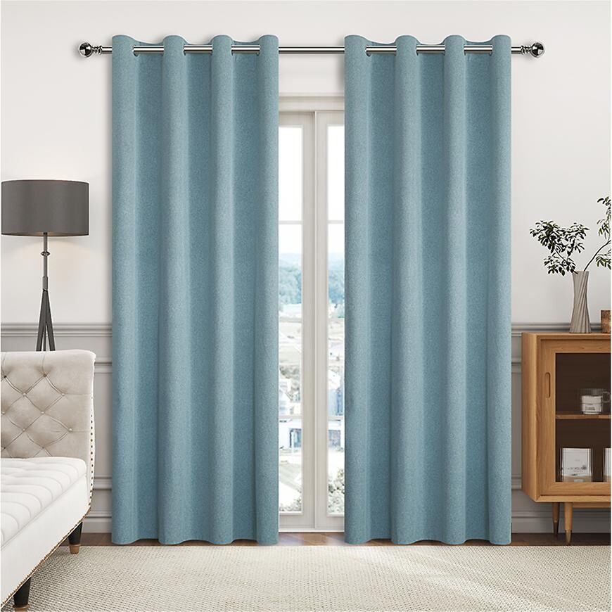 Záves na krúžkoch YH2024/13/140x250 cm tyrkysový