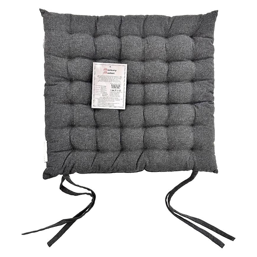 Poduška na stoličku SSE-JBT-1001 40x40 cm tmavosivá