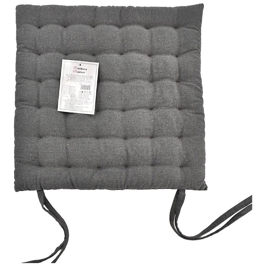 Poduška na stoličku SSE-JBT-1008 40x40 cm tmavosivá