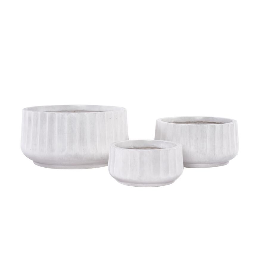 Kvetinač LT14912-3S 30x30x15 P117 biela