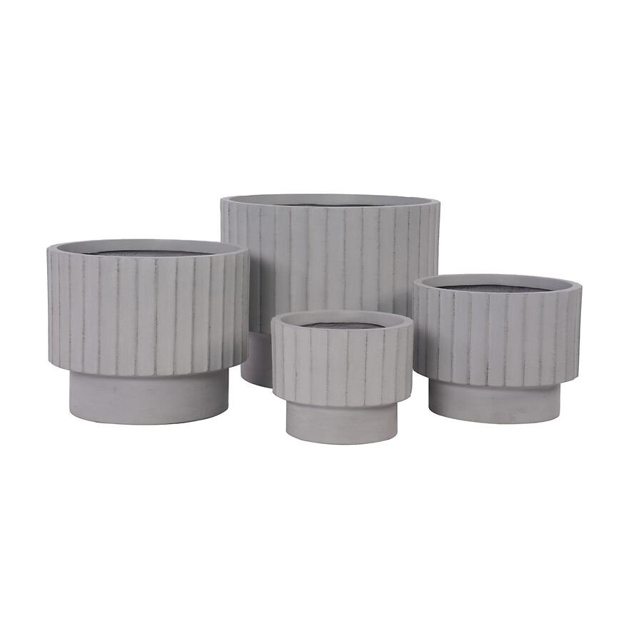 Kvetinač LT14879-4S 30x30x2 P294 sivá