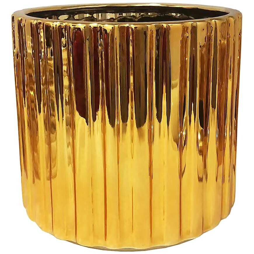 Kvetináč YS44120-S Electroplating Effect D18xh17 Gold