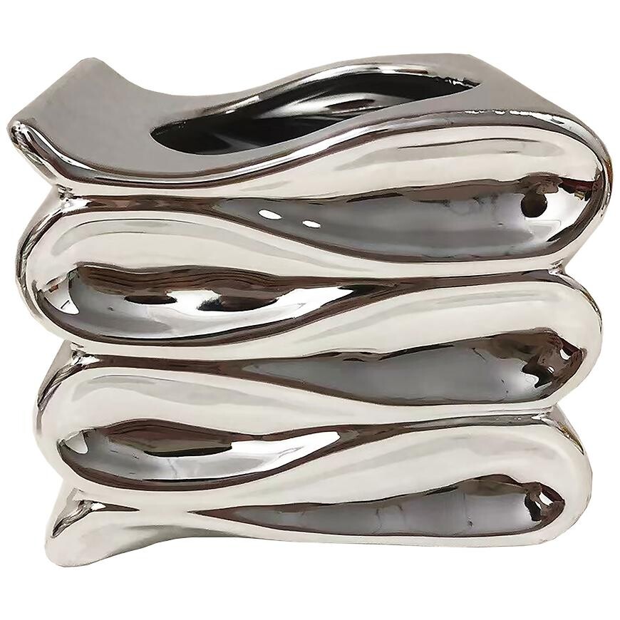 Kvetináč YS44172S Electroplating Effect 14x12x11,5 Silver