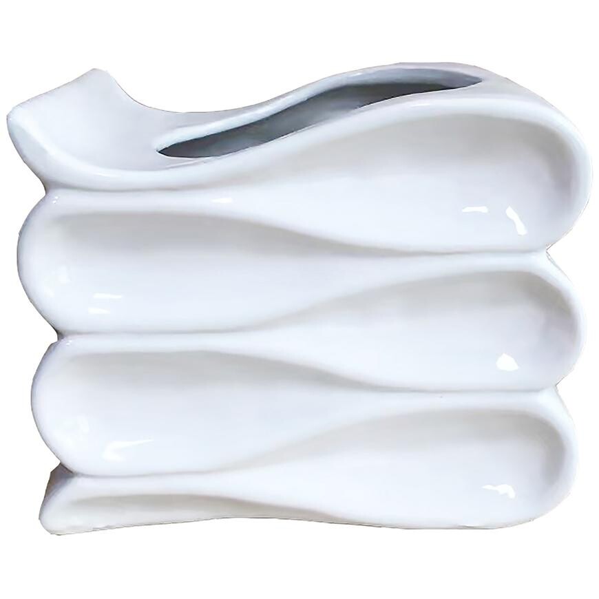 Kvetináč YS44172L ceramic 16x13,5x13 White