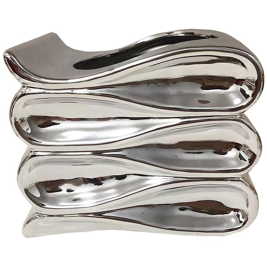 Kvetináč YS44172L Electroplating Effect 16x13,5x13 Silver