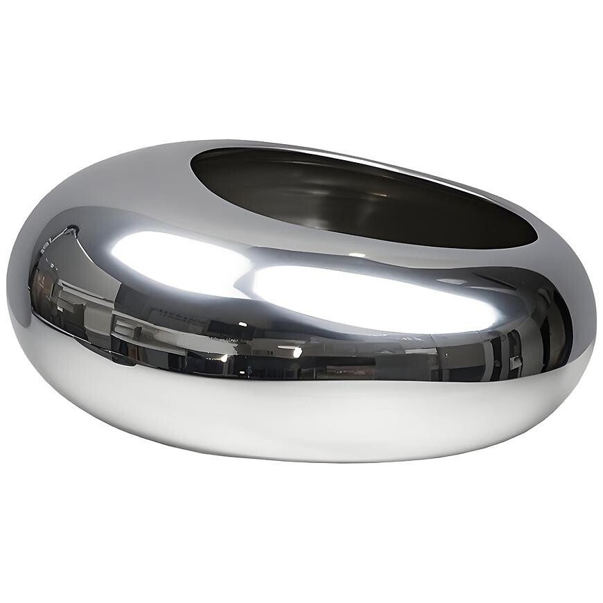 Kvetináč YS44170S Electroplating Effect 16x12x6,5 Silver