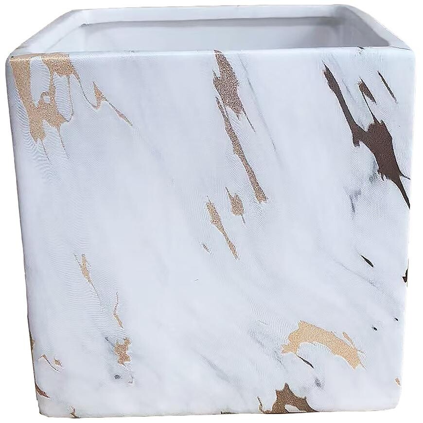 Kvetináč YS44148M ceramic Sq Water Transfer Effect 12,5