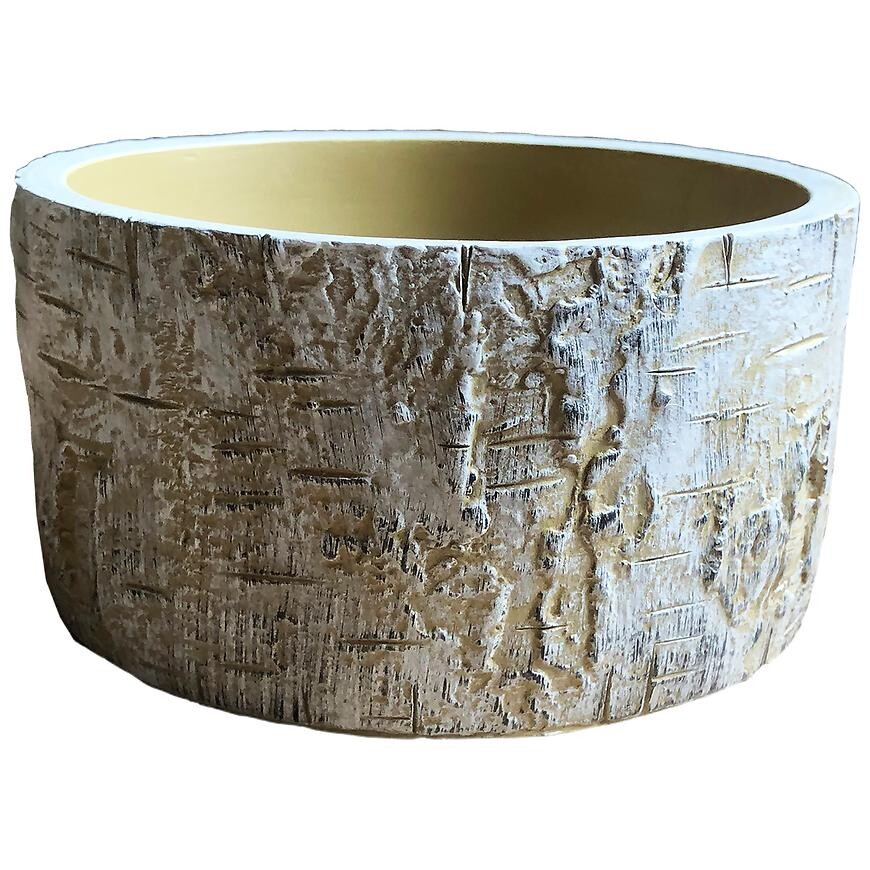 Kvetináč YS44361 cement 15,7x15,7x8,2 Antique White