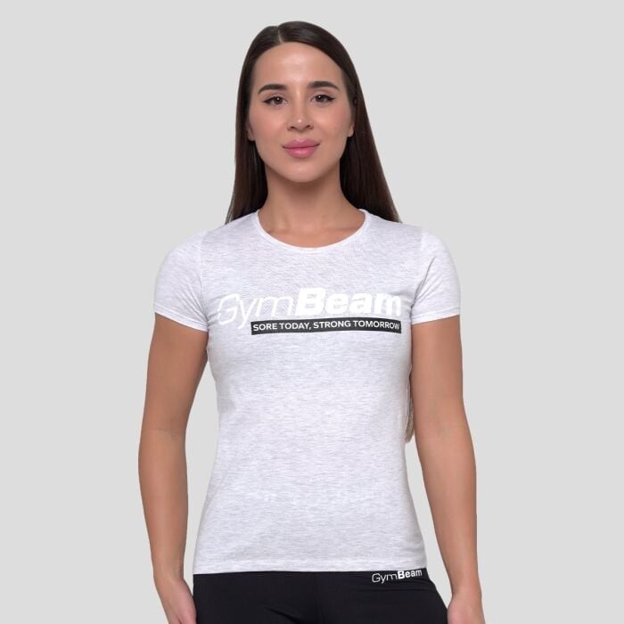 GymBeam Dámske tričko Strong Tomorrow Grey  XS