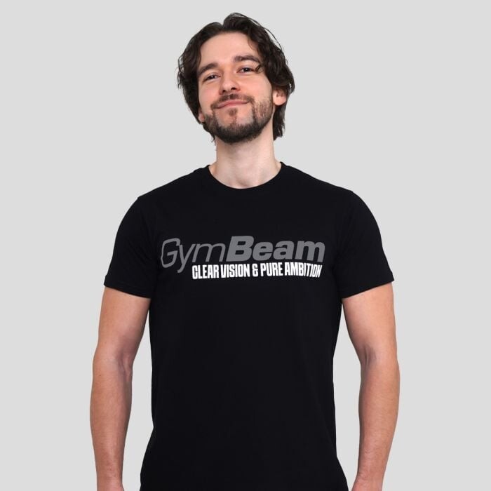 GymBeam Tričko Pure Ambition Black  M