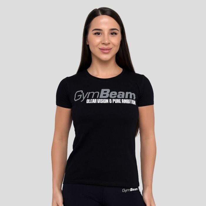 GymBeam Dámske tričko Pure Ambition Black  XS