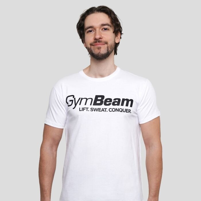 GymBeam Tričko Lift White  S